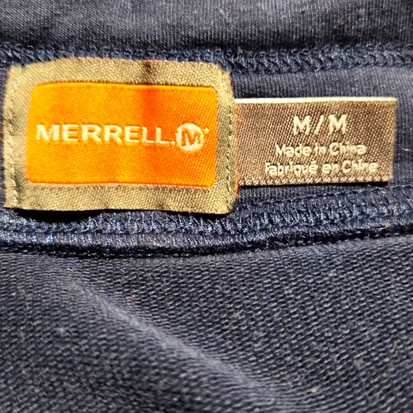 Merrell Blue Cotton Blend Floral Detail Blue Skirt Size Medium - Picture 3 of 8